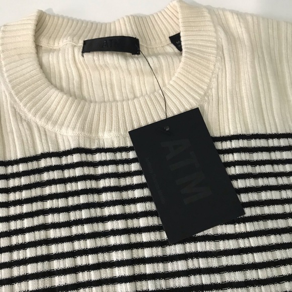 ATM Striped Silk & Cashmere Sweater - Picture 5 of 8